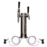 Cold Brew & Nitro Coffee Tower - 2 Faucets - Nitro and Iced Coffee Faucets / 