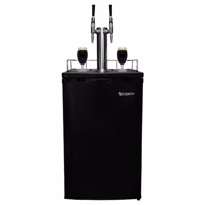 Nitro Coffee Kegerator - 2 Stout Faucets (Black)