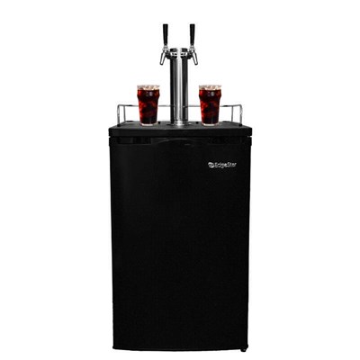 Cold Brew Coffee Kegerator - 2 Faucets (Black)