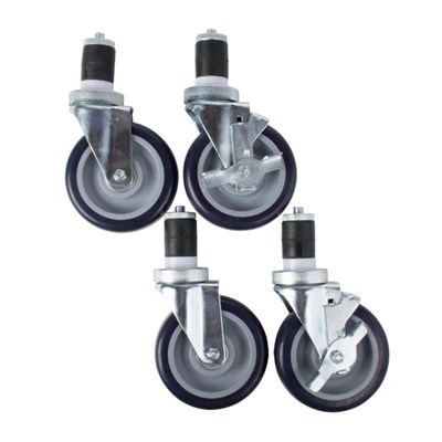 5" Casters for Stainless Steel Table (Set of 4)