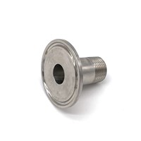 1.5" Tri-Clamp to 1/2" NPT Thread - Bored for Pickup Tube (Alternate View 3)