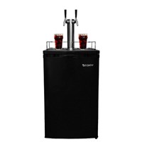 Cold Brew Coffee Kegerator - 2 Faucets (Black) (Alternate View 1)