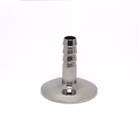 1 / 1.5" Triclamp to 1/2" Hose Barb Sanitary Fittings / 