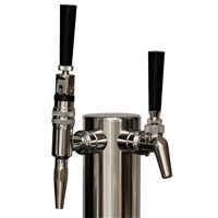Cold Brew & Nitro Coffee Kegerator - 2 Faucets (Silver) (Alternate View 2)